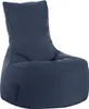 A navy blue beanbag chair. Produktbild-Vorschau
