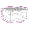 Tavolo da giardino 63x63x30 cm in legno massiccio di acacia Anteprima dell’immagine prodotto 7