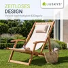 JUSKYS® Sonnenliege Tavira Creme - klappbar, verstellbar, Produktbild-Vorschau 7