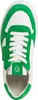 A top-down view of a white and green sneaker. Produktbild-Vorschau