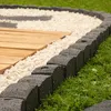 Rasenkanten - 4 Stück - 4,8 Meter - Grau - Wetterfest & Produktbild-Vorschau 2