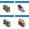 Set mit 2 stapelbaren Kühlschrank-Organizern mit Griffen – Produktbild-Vorschau 4