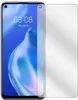 A screen protector is placed over a smartphone screen. Produktbild-Vorschau
