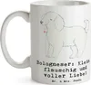 Mr. & Mrs. Panda Tasse Bologneser Liebe - Weiß - Geschenk, Produktbild-Vorschau 3