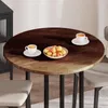 vidaXL Tischplatte Ø 90 x 2,5 cm Rund Massivholz Eiche Produktbild-Vorschau 4