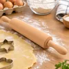 Nudelholz aus Buchenholz 40 cm Teigrolle mit Griffen Produktbild-Vorschau 7