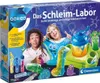 The image shows the packaging of a children's science experiment kit for making slime. It features two children looking excited and playing with the slime, along with various slime-making components and colorful slime creations. Anteprima dell’immagine prodotto