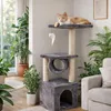 Arbre à chat, 4 niveaux, 93 cm, maisonnette, tunnel, Voir les images du produit 4