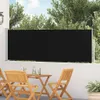 vidaXL Ausziehbare Seitenmarkise 100×500 cm Schwarz Produktbild-Vorschau 2