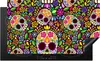 KitchenYeah© Herdabdeckplatte Blumen - Totenkopf - Muster , Produktbild-Vorschau 1