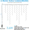 Yakimz 10m LED Eisregen Lichterkette Innen 200 LEDs Deko Produktbild-Vorschau 2