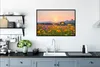 MuchoWow® Gerahmtes Poster Blumen - Sonnenuntergang - Berg Produktbild-Vorschau 3