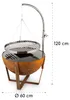 BlumfeldtFire Globe, palenisko ogrodowe z grillem, Ø 60 cm, Podgląd zdjęcia produktu 7