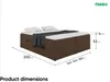 MEBLINI Boxspringbett mit Bettkasten - Gepolstert Produktbild-Vorschau 7