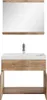 Badplaats Badmöbel Komplettset Montreal 02 60 x 35 cm Braun Produktbild-Vorschau 3