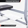 A close-up view of a non-slip footrest on a piece of exercise equipment. Produktbild-Vorschau