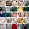 A collage of fabric swatches in various colors, each labeled with a number and Polish name. Náhled obrázku produktu