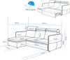Idohome - Ecksofa BENI mit Schlaffunktion und Bettkasten Produktbild-Vorschau 7