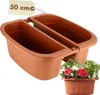 Blumenkasten Balkon Beidseitiger Balkonkasten mit Halterung Produktbild-Vorschau 1