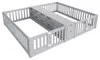Letto per bambini 90x200 cm in legno, color grigio, con Anteprima dell’immagine prodotto 9
