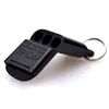A black whistle with a keychain ring, shown against a white background. Produktbild-Vorschau