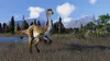 A digital rendering of a prehistoric landscape with dinosaurs. Náhled obrázku produktu