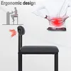 Marketing image showing a chair and illustrating ergonomic design benefits. Produktbild-Vorschau