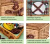 Cesto da picnic in vimini con scomparto termico e Anteprima dell’immagine prodotto 7