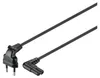 Anschlusskabel mit Eurostecker abgewinkelt, 1 m, schwarz, Produktbild-Vorschau 1