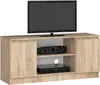 Meuble TV 120 cm en Chêne Sonoma avec rangement et espace Voir les images du produit 1