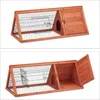Relaxdays Gabbia per conigli, casa e recinto, 2 porte, L x Anteprima dell’immagine prodotto 6