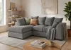 Sofa narożna lewostronna DIVERS, 3-osobowa, szara, z Podgląd zdjęcia produktu 4