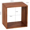 Wohnling Bois massif Sheesham Etagère cube 43.5 x 43.5 x 33 Voir les images du produit 2