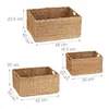 Lot de 3 paniers de rangement Relaxdays en jonc de mer, Voir les images du produit 4