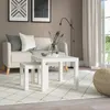 Lack Beistelltisch - weiß Holz 45 x 55 x 55 cm Produktbild-Vorschau 3