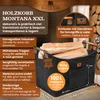 BLACK OAK MONTANA XXL Holzkorb 100L Filzkorb Anthrazit mit Produktbild-Vorschau 2