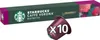 A box of Starbucks Nespresso coffee capsules with a single capsule in the foreground. Produktbild-Vorschau