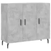 The Living Store Sideboard Betongrau 90x34x80 cm Produktbild-Vorschau 2
