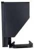 A side view of a black teleprompter mount. Produktbild-Vorschau