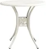 vidaXL Tavolo da giardino bianco 78x78x72 cm in fusione di Anteprima dell’immagine prodotto 1