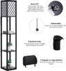 GOPLUS 3-Regal Stehleuchte, Standlampe Holz, Standleuchte, Produktbild-Vorschau 5