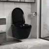 vidaXL Wand-WC ohne Spülrand mit Bidet-Funktion Keramik Produktbild-Vorschau 2