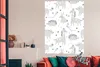 MuchoWow® Poster Muster - Tiere - Lila 120x180 cm - Produktbild-Vorschau 3