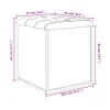 Lavice s úložným prostorem betonová šedá 42x42x45 cm Náhled obrázku produktu 8