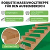 Terrassentreppe aus Lärche Treppe Stufen Wangentreppe Produktbild-Vorschau 2