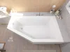 Wanna Akrylowa Zestaw 3w1 Asymetryczna 160x90 Prawa Biała, Podgląd zdjęcia produktu 3