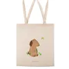 Mr. & Mrs. Panda Jutebeutel Hund Kleeblatt - Transparent - Produktbild-Vorschau 3
