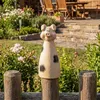 Gartenfigur Schwein - Zaunhocker aus Terrakotta - Tierfigur Produktbild-Vorschau 1