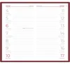Agenda tascabile 1 settimana/1 giorno, colore bordeaux, Anteprima dell’immagine prodotto 2