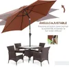Garten Sonnenschirm - Aluminium Terrassenschirm - Ø260 x Produktbild-Vorschau 5